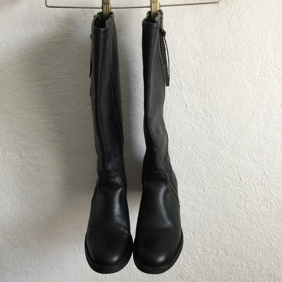 Lucky Brand Shoes - Black Calf high boots in VGC Size 8W